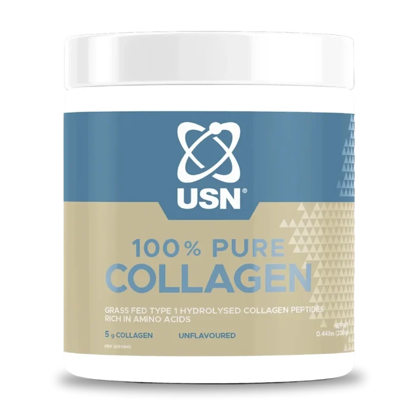 USN 100% Pure Collagen, colágeno hidrolizado tipo I grass-fed