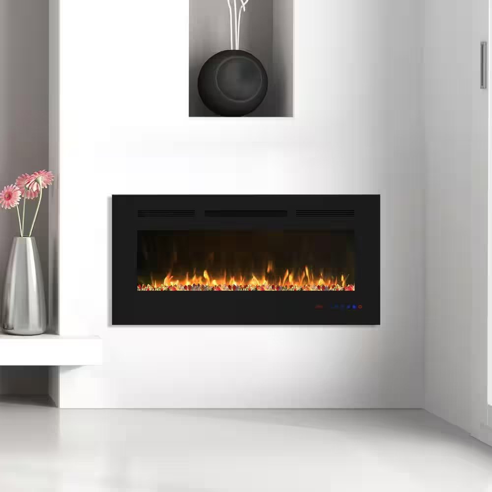 Chimenea eléctrica empotrable Solargas EF36R 36 pulgadas, la mejor para empotrar en pared