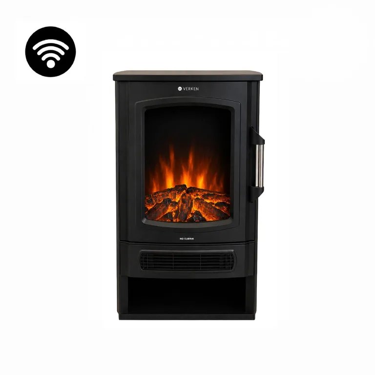 Estufa chimenea eléctrica Verken Magma Wifi