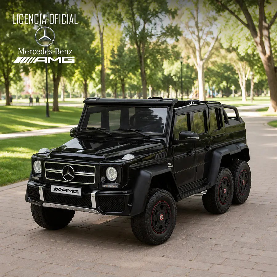 Kidscool Mercedes G63 6x6 12V (licencia) montable eléctrico premium para niños