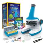 Microscopio National Geographic para niños, kit científico 400x