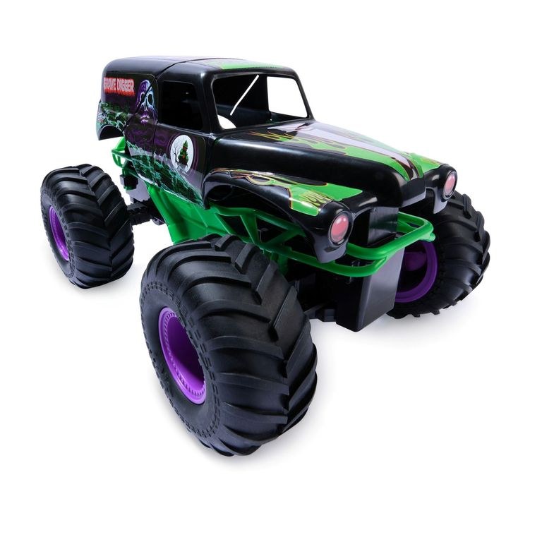 Monster Jam Grave Digger auto a control remoto para niños