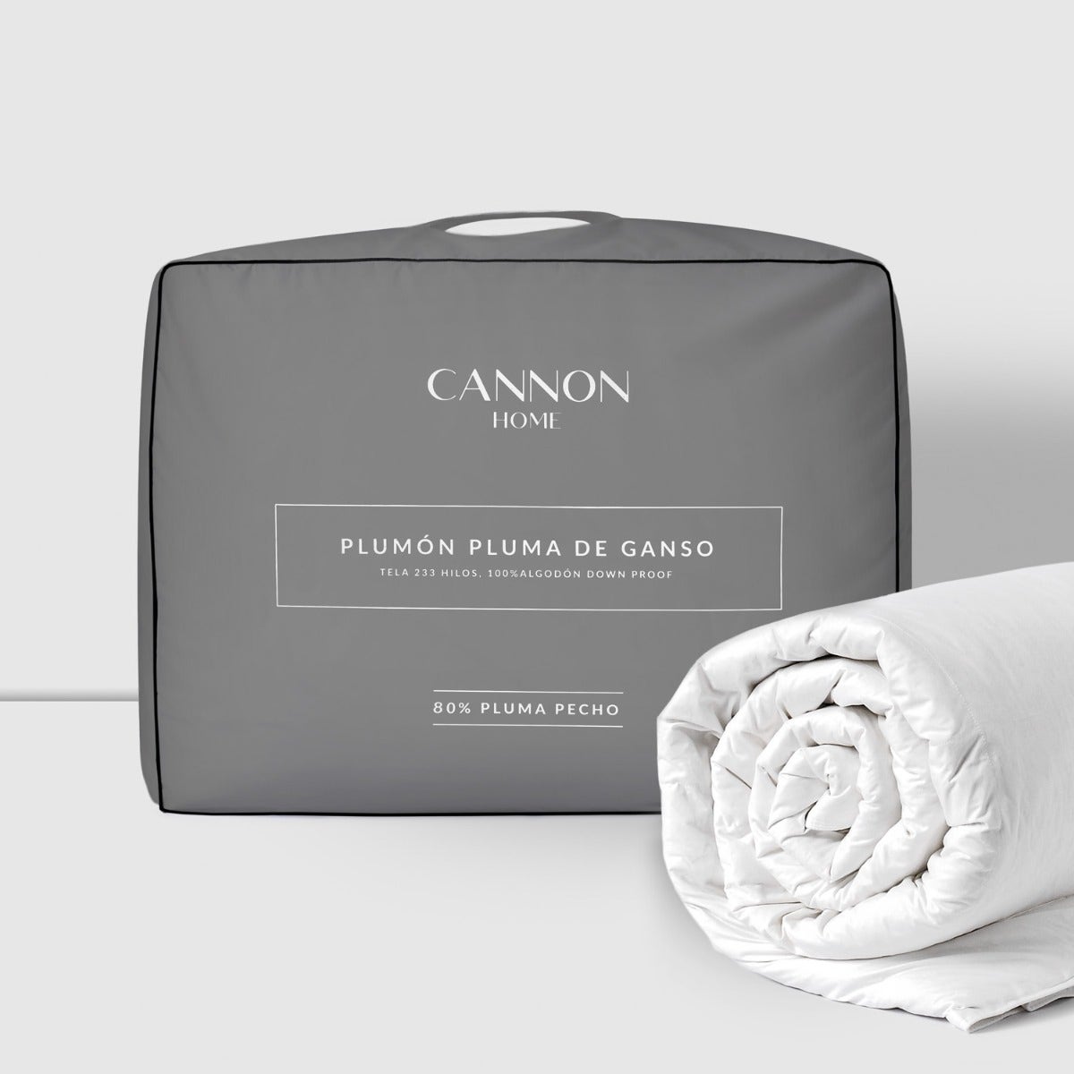 Plumón Cannon 2 plazas 80% pluma de pecho de ganso, el mejor del ranking