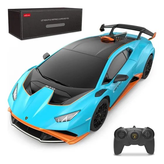 Rastar Lamborghini Huracán STO 1:14 (gran escala), auto a control remoto Lamborghini premium para niños
