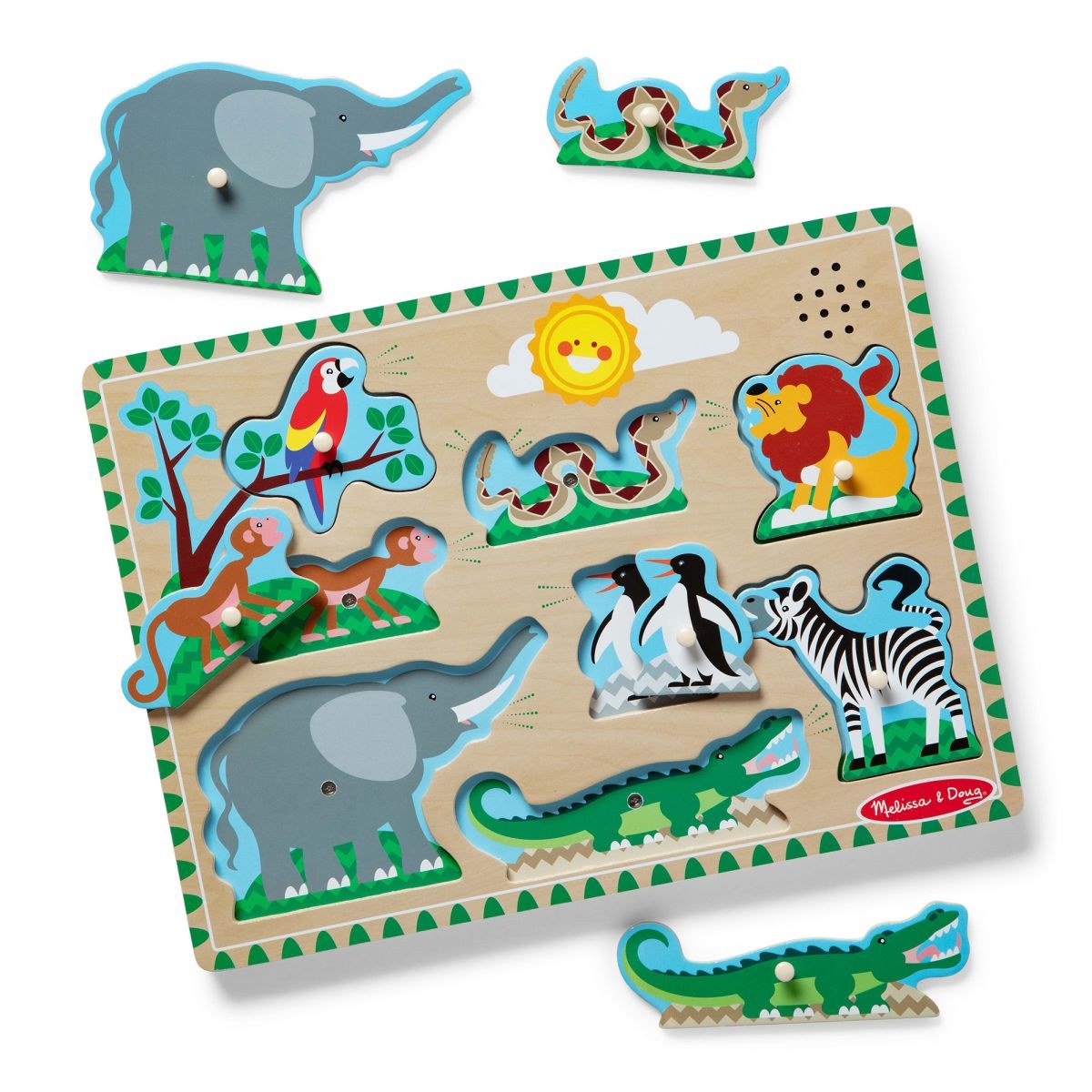 Melissa & Doug puzzle de encaje con sonido