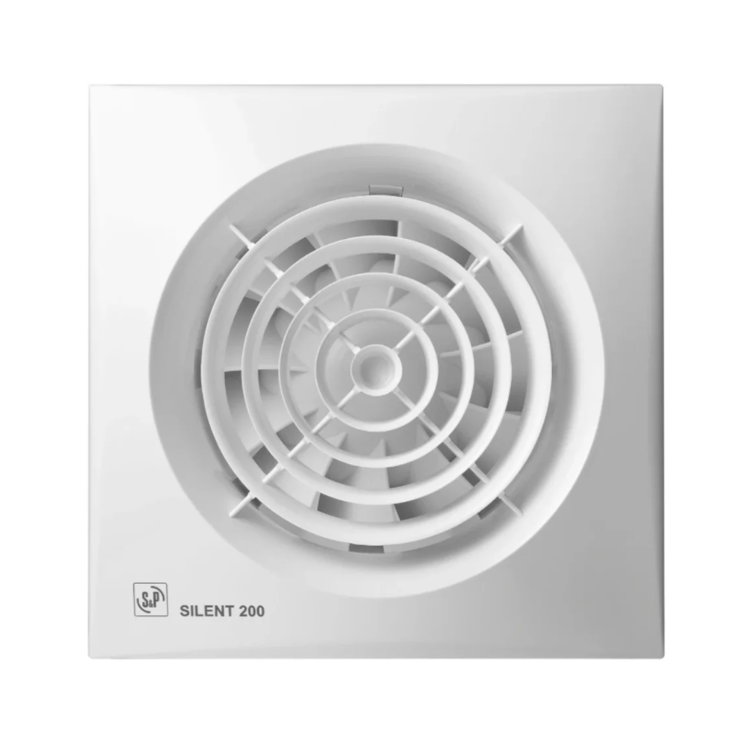 Extractor de aire para baño S&P Silent-200 CZ para baños grandes