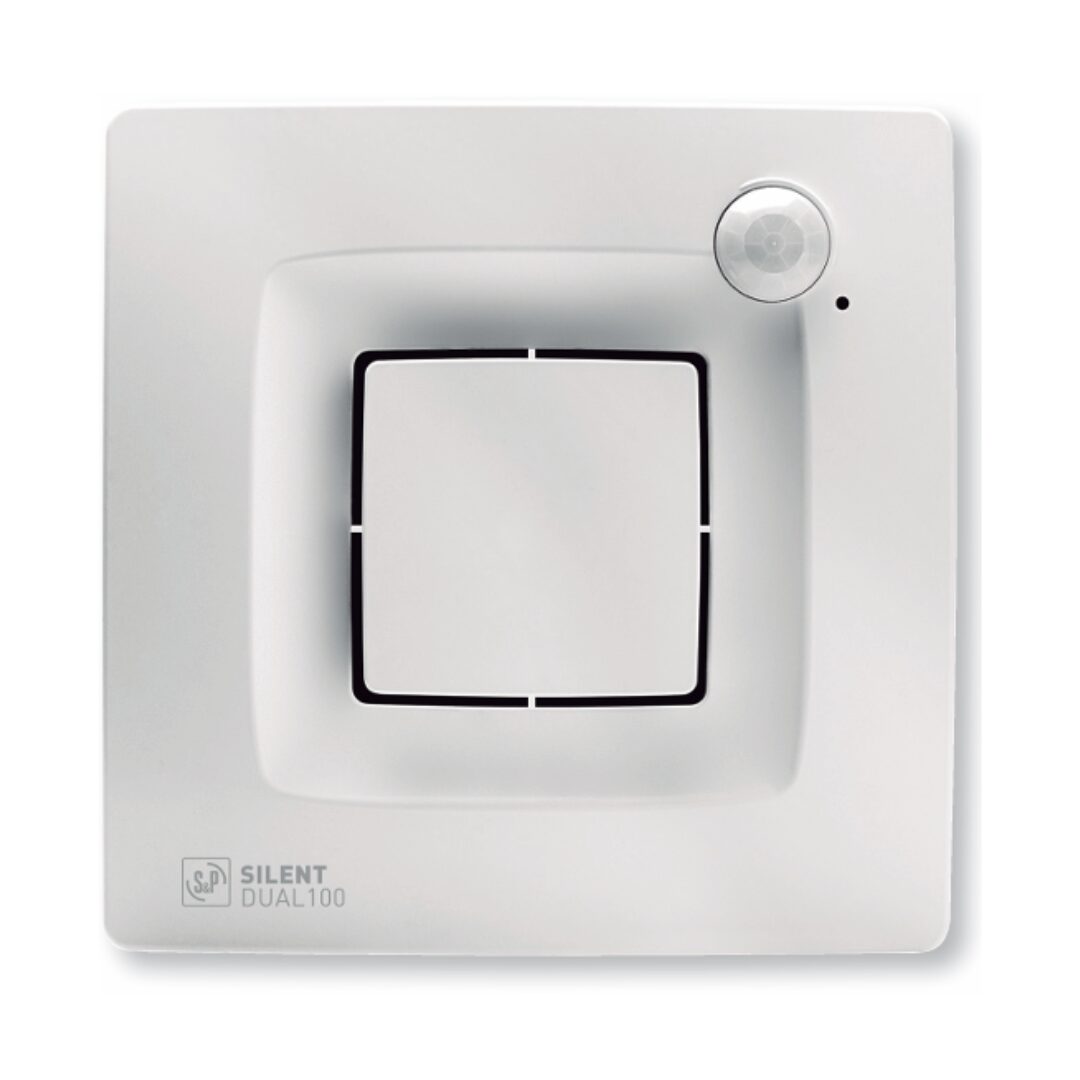 Extractor de aire para baño S&P Silent Dual 100 con sensor de humedad