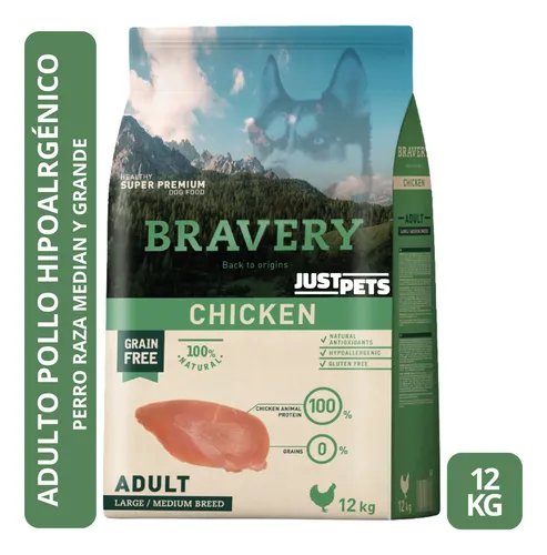 Bravery Chicken Adult Medium/Large 12 kg