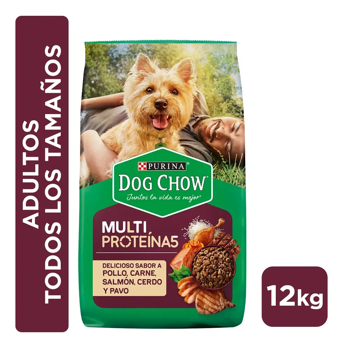 Dog Chow Adultos Todos los Tamaños Multi Proteína 12 kg