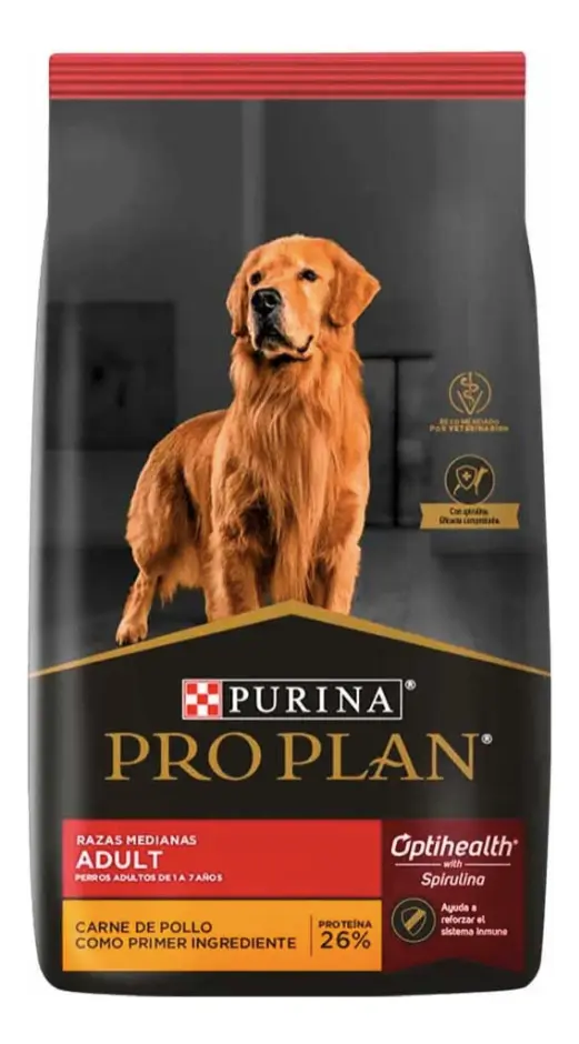 Pro Plan Optihealth Adulto Raza Mediana Pollo y Arroz 12 kg