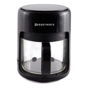 Freidora de aire con cajón de vidrio templado EasyWays Crystal de 4 litros