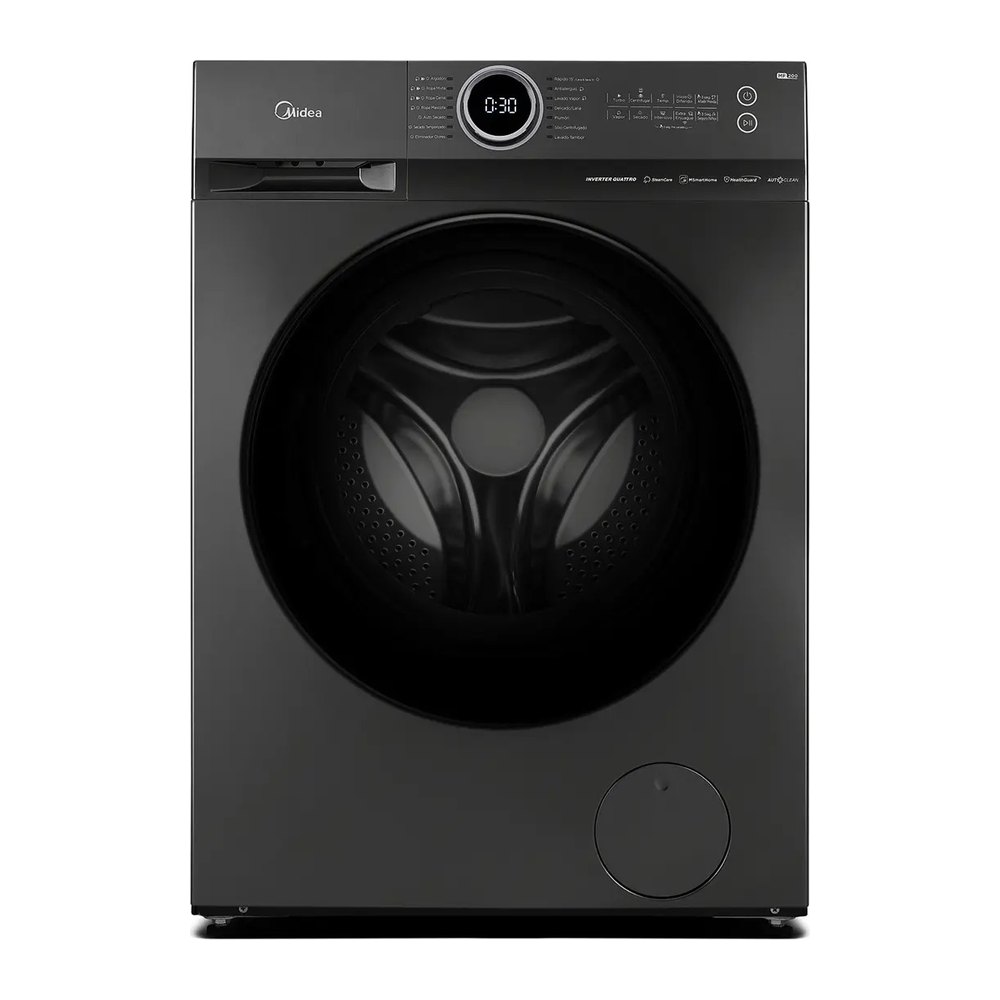 Lavadora secadora Midea MF200D115WB/T de 11,5/9 kg, color titanio