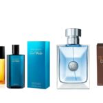 Cuatro perfumes clásicos para hombres mayores de 60 años: Azzaro Pour Homme, Davidoff Cool Water, Versace Pour Homme y Terre d’Hermès