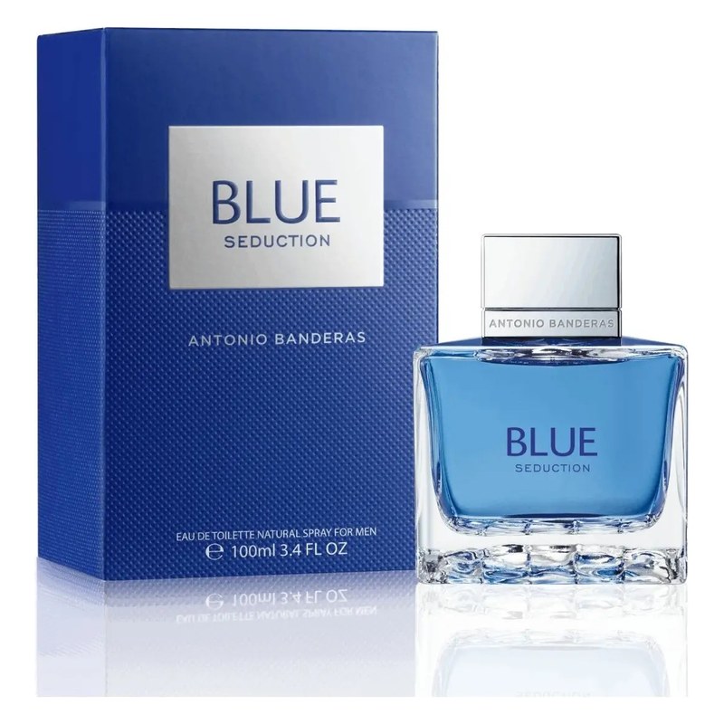 Perfume Antonio Banderas Blue Seduction for Men Eau de Toilette 100 ml con su caja