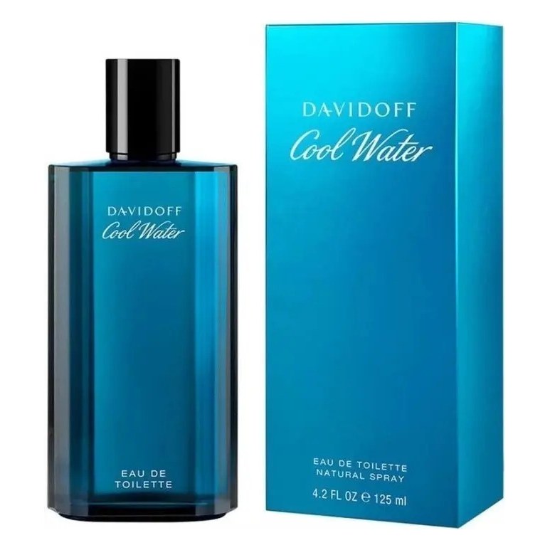 Perfume Davidoff Cool Water Eau de Toilette 125 ml con su caja
